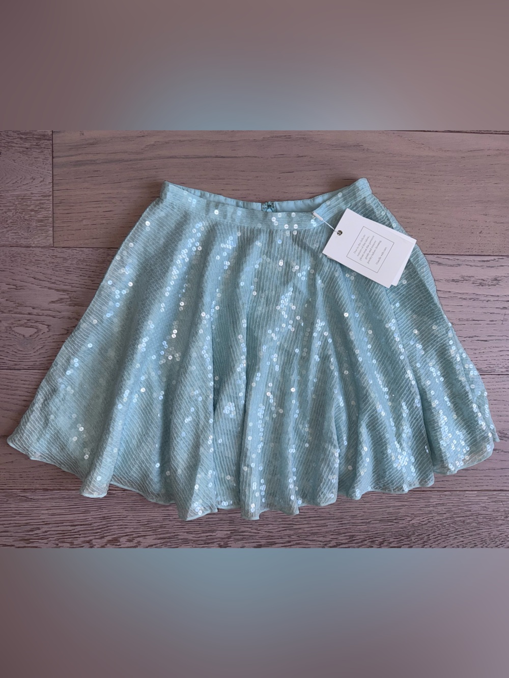 MAC DUGGAL SAMPLE SEQUIN SKATER SKIRT in Mint Sz:4